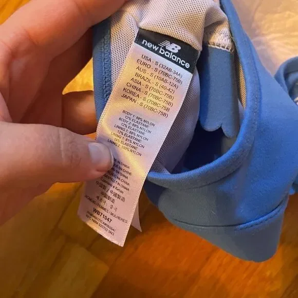 NEW BALANCE | blue sports bra S - Picture 4 of 4